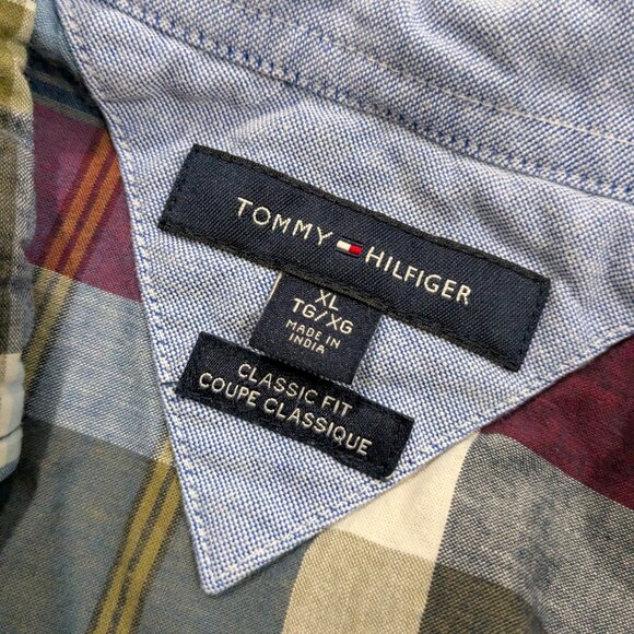 Tommy Hilfiger Men's Button Down Classic Fit Plaid XL Long Sleeve, Project Piece - Picture 14 of 16